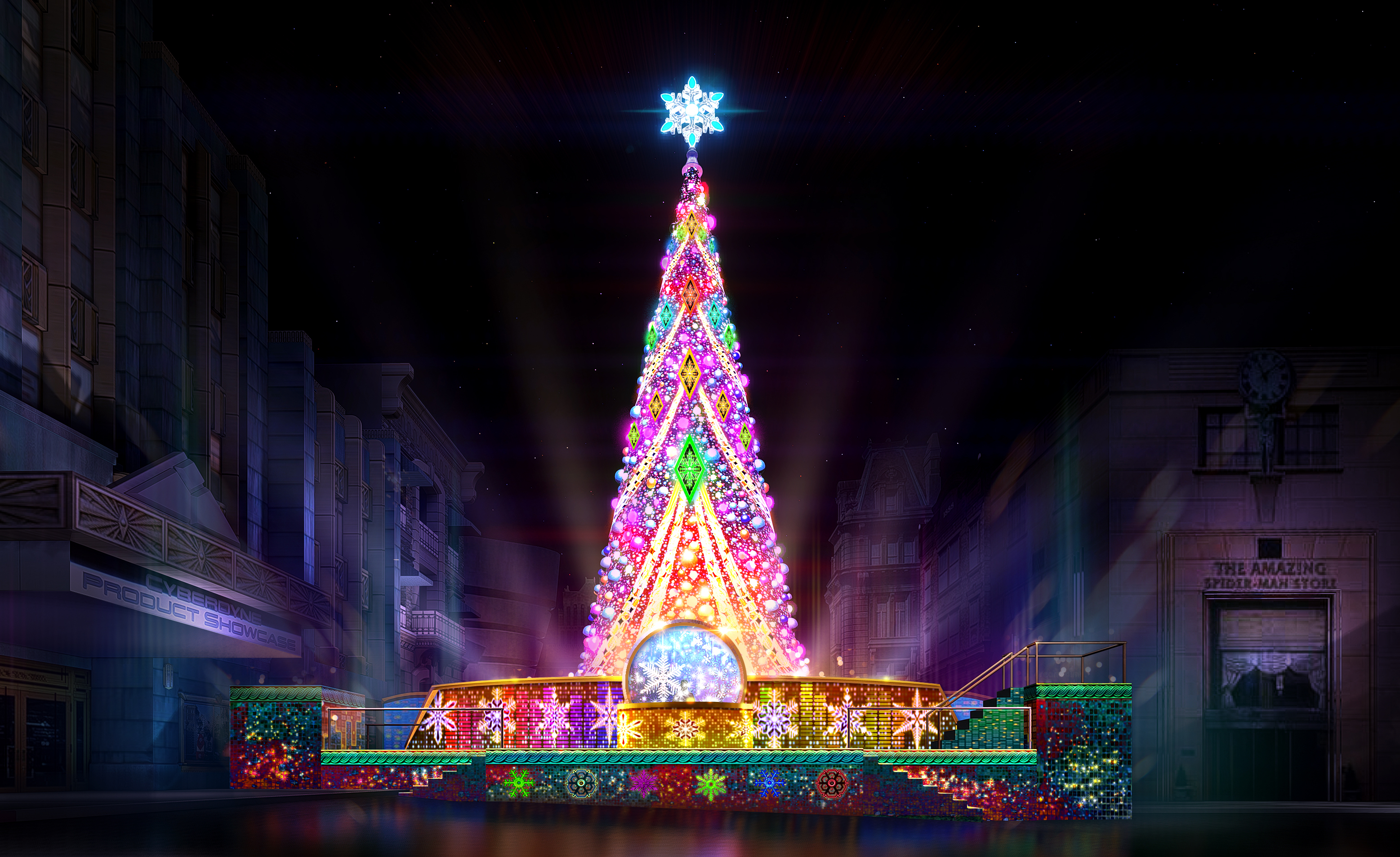 USJ Christmas Tree hero